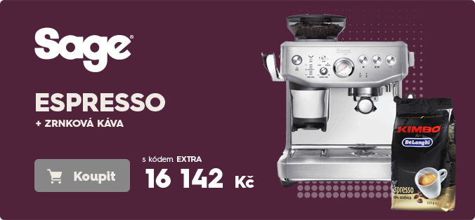 Espresso SAGE SES876BSS + ZRNKOVÁ KÁVA