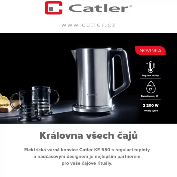 Konvice s regulací teploty Catler KE 550